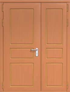 Полуторная дверь ДМП-2 с фрезерованным МДФ