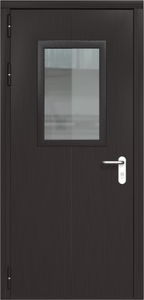 Однопольная дверь ДМП-1(О) с МДФ (600х400) (ручки «хром»)