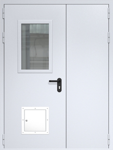 Полуторная дверь ДМП-2(О) (600х400) со стыковочным узлом