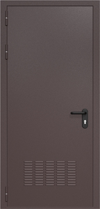 Однопольная дверь ДМП-1 с вентиляционной решеткой