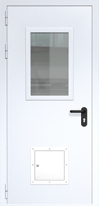 Однопольная дверь ДМП-1(О) (600х400) со стыковочным узлом