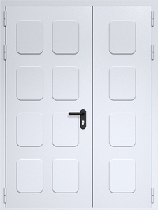 Полуторная дверь ДМП-2 со штамповкой
