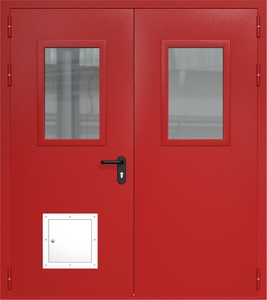 Двупольная дверь ДМП-2(О) (600х400) со стыковочным узлом