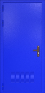 Однопольная глухая дверь ДС-1 с вентиляционной решеткой