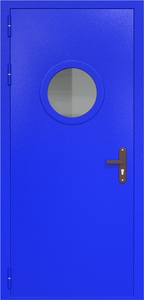 Однопольная дверь ДС-1(О) с круглым стеклопакетом