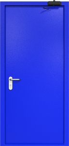 Однопольная дверь ДМП-1 с рисунком и доводчиком (ручки «хром»)
