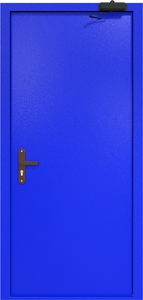 Однопольная глухая дверь ДС-1 с доводчиком