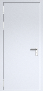 Однопольная глухая дверь ДС-1 с маятниковыми петлями (ручки «хром»)