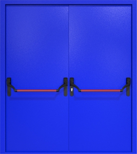 Двупольная дверь ДМП-2 Антипаника (ручки «хром»)