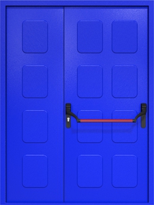 Полуторная дверь ДМП-2 Антипаника со штамповкой