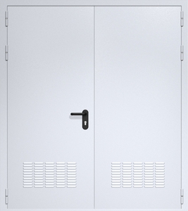 Двупольная дверь ДМП-2 с вентиляционными решетками