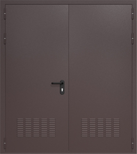 Двупольная дверь ДМП-2 с вентиляционными решетками