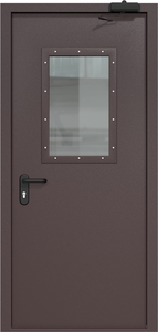 Однопольная дверь ДМП-1(О) (600х400) с доводчиком