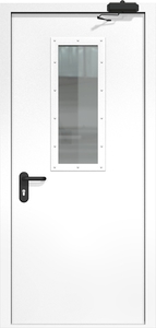 Однопольная дверь ДМП-1(О) (700х300) с доводчиком