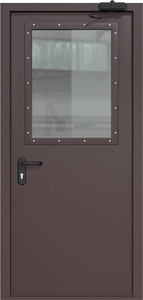 Однопольная дверь ДМП-1(О) (700х500) с доводчиком