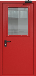 Однопольная дверь ДМП-1(О) (700х500) с доводчиком