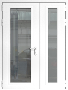Полуторная дверь ДМП-2(О) EIWS 60 (ручки «хром»)