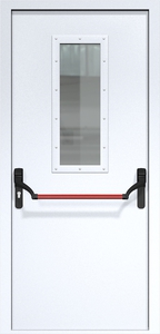Однопольная дверь ДМП-1(О) (700х300) Антипаника