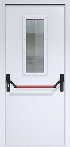 Однопольная дверь ДМП-1(О) (700х300) Антипаника