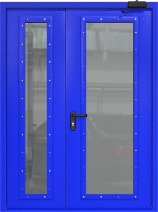 Полуторная дверь ДМП-2(О) EIWS 60 с доводчиком