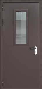 Однопольная дверь ДМП-1(О) (700х300) (ручки «хром»)