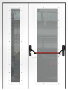 Полуторная дверь ДМП-2(О) EIWS 60 Антипаника