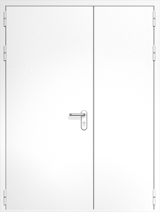 Полуторная дверь ДМП-2 (ручки «хром»)
