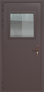 Однопольная дверь ДС-1(О) со стеклопакетом (500х500)