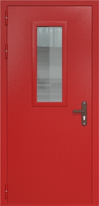 Однопольная дверь ДС-1(О) со стеклопакетом (700х300)