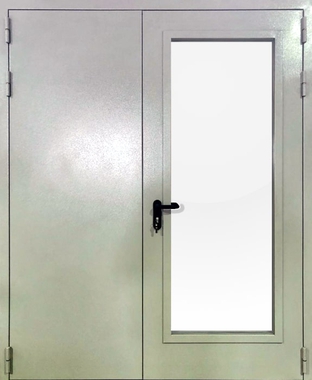 Двупольная дверь EIW 60 с остеклением одной створки