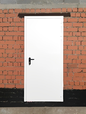 Однопольная дверь, вид с улицы (Люберцы)