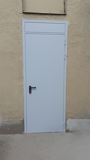 Однопольная дверь с фрамугой (школа №1284)