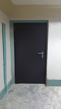 Однопольная дверь, вид спереди (ул. Хользунова)