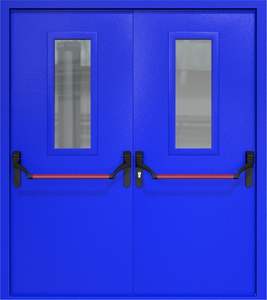 Двупольная дверь ДМП-2(О) (700х300) Антипаника