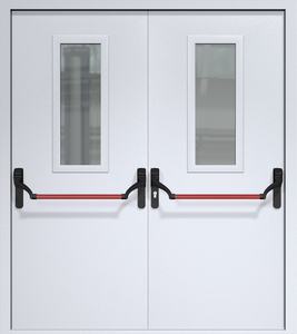 Двупольная дверь ДМП-2(О) (700х300) Антипаника