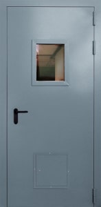 Противопожарная дверь со стыковочным узлом 03